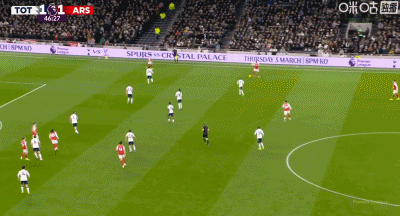 哲凯赖什远射破门，热刺1-2阿森纳