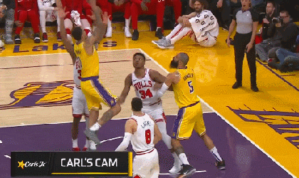 湖人钱德勒老当益壮奉献惊天补扣