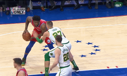 76人队大帝梦幻转身勾手打成2+1