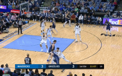 东契奇突破两步打板抛投