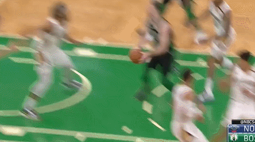 海沃德滞空秒传坎特篮下轻松扣篮