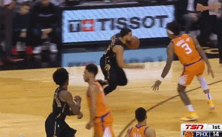 范弗里特一条龙拉杆上篮美如画