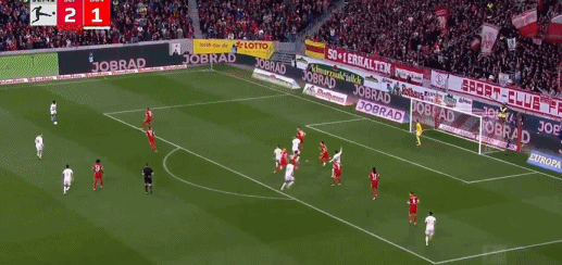 第90+3分钟，约纳坦-塔补时扳平，勒沃库森2-2弗赖堡 