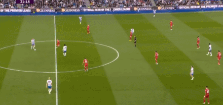 第69分钟，三笘薰凌空斩破门！布莱顿2-2利物浦  