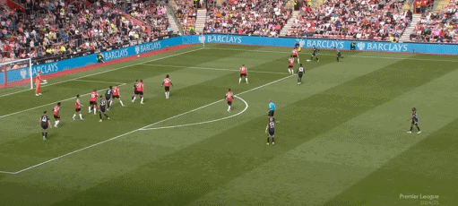 第56分钟，费尔南德斯角球，斯图尔特破门，南安普顿1-1阿森纳 