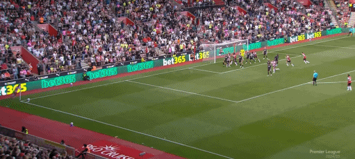 第89分钟，厄德高破门，阿森纳2-1南安普顿 