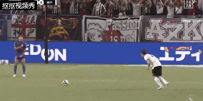神户胜利船任意球直接攻门被大迫敬介飞扑出底线