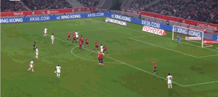 努诺·门德斯任意球直接破门，巴黎圣日耳曼1-0里尔