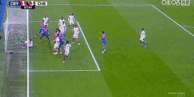 理查兹头球破门，水晶宫1-3切尔西