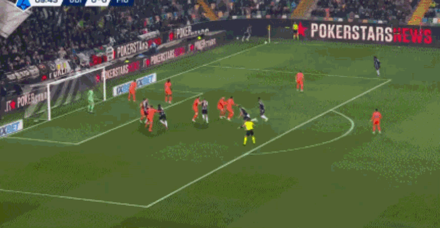 卡巴瑟利头球破门，乌迪内斯1-0佛罗伦萨