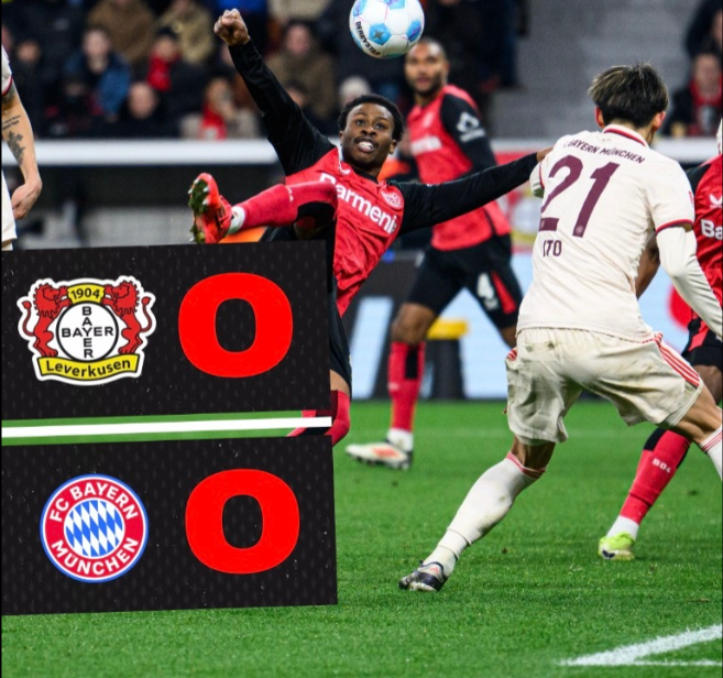 德甲赛场：勒沃库森0:0拜仁慕尼黑