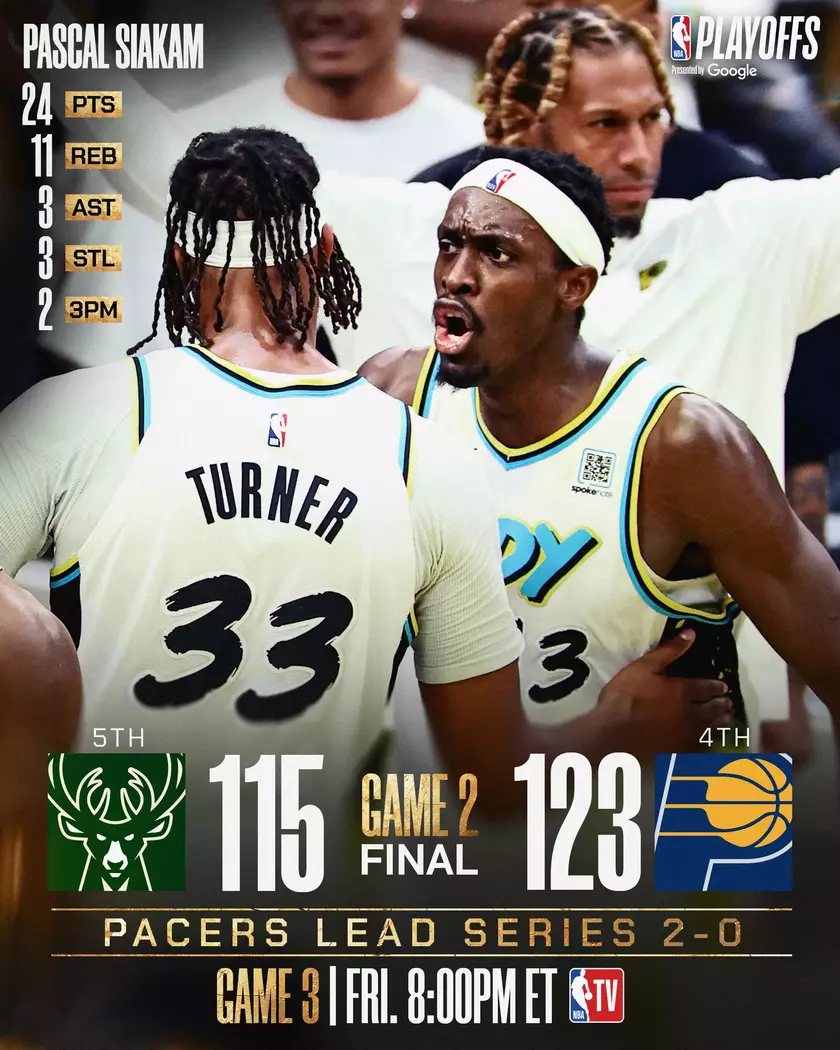 雄鹿115-123步行者