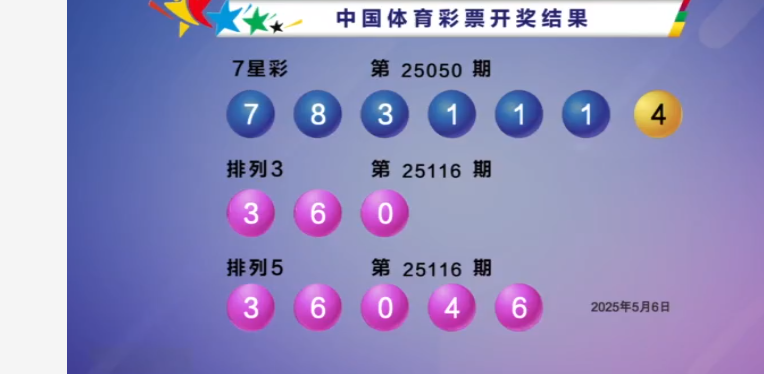 体彩开奖详情