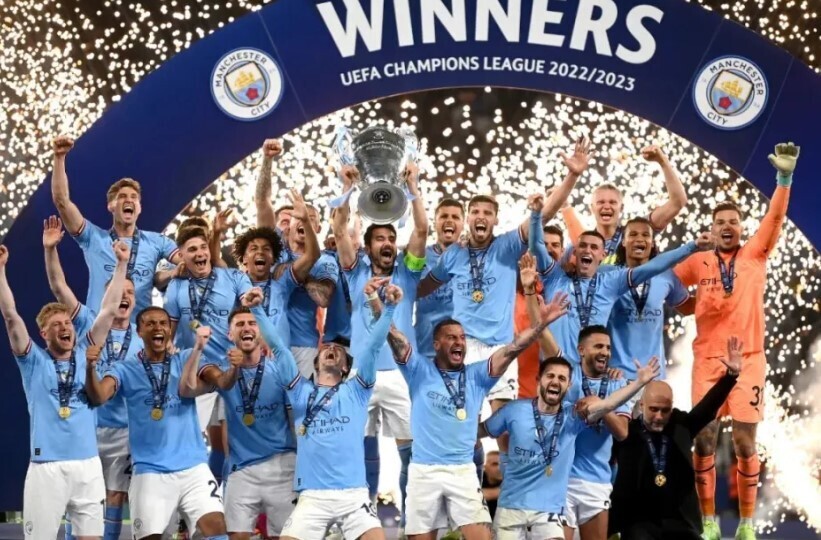 2023年曼城夺得队史首座欧冠冠军