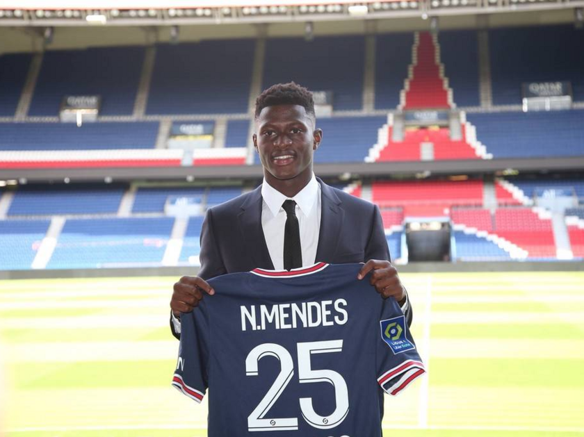 巴黎圣日耳曼签下努诺·门德斯