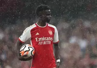 阿森纳萨卡再次腿筋受伤