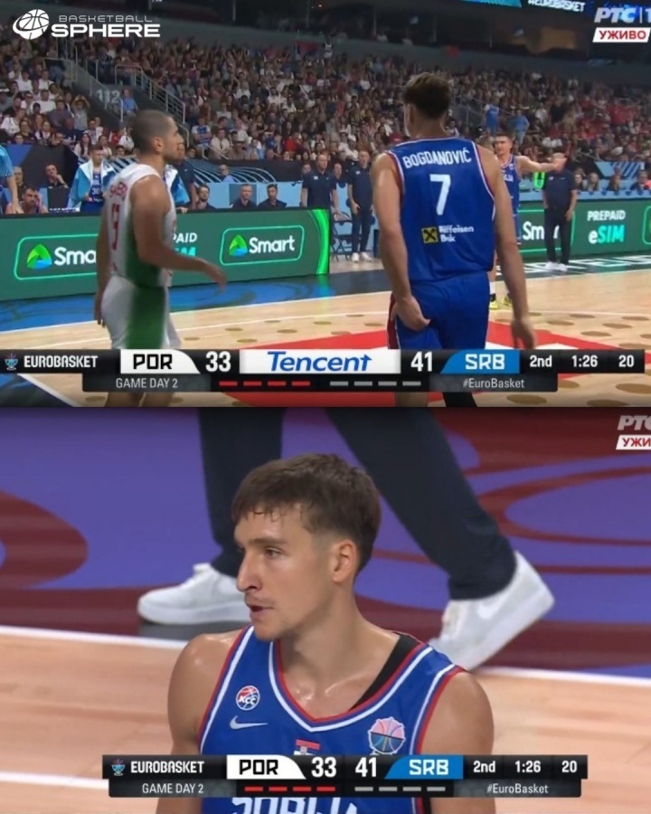 博格丹上半场便出现受伤情况