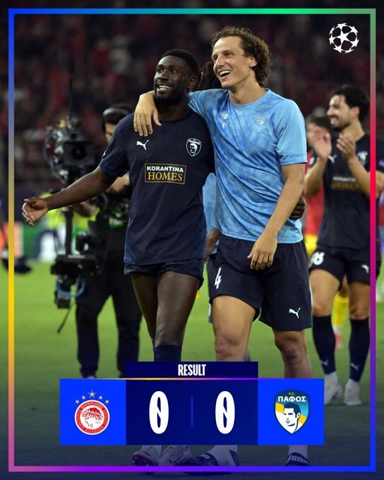 奥林匹亚科斯0-0帕福斯