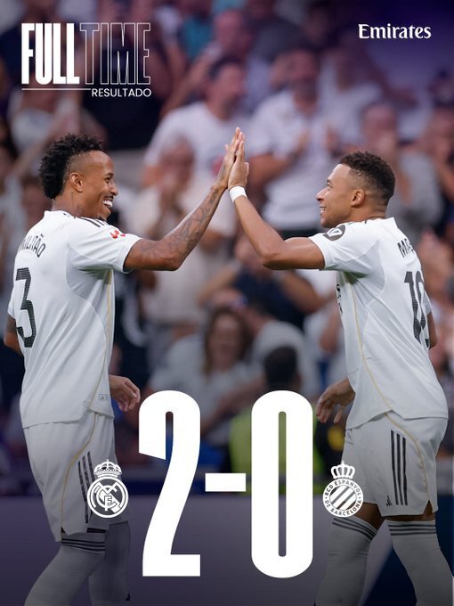 皇马2-0西班牙人