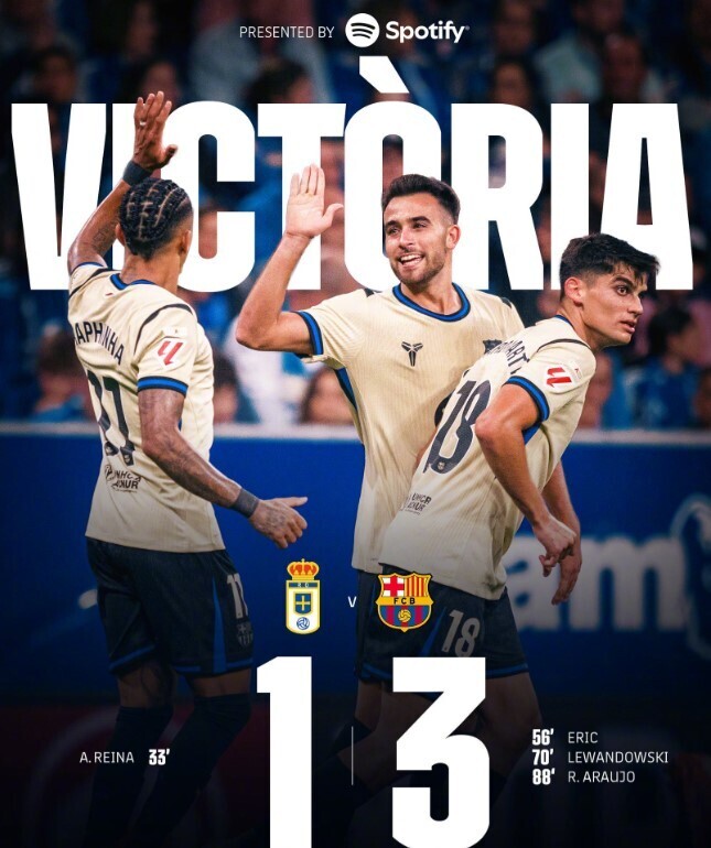 皇家奥维耶多1-3巴萨