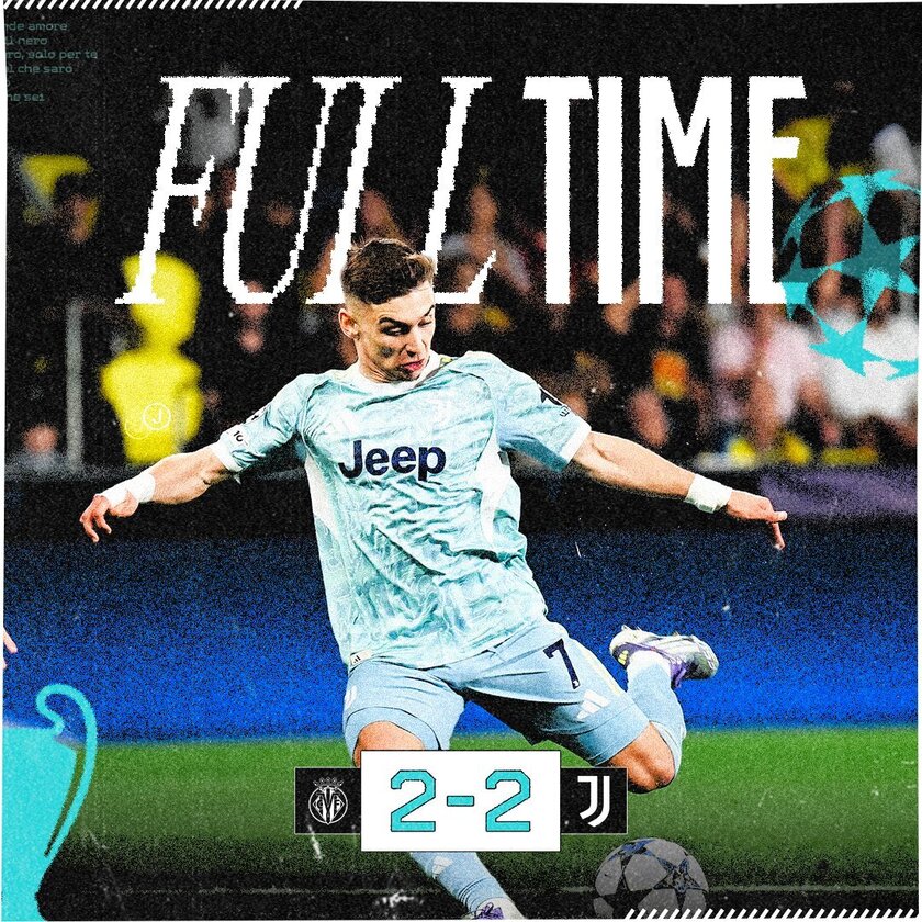 比利亚雷亚尔2-2尤文图斯