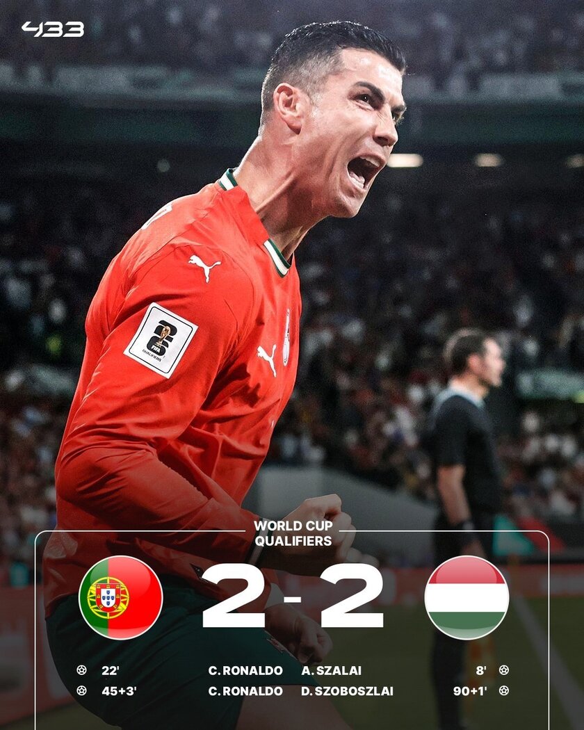 葡萄牙2-2匈牙利