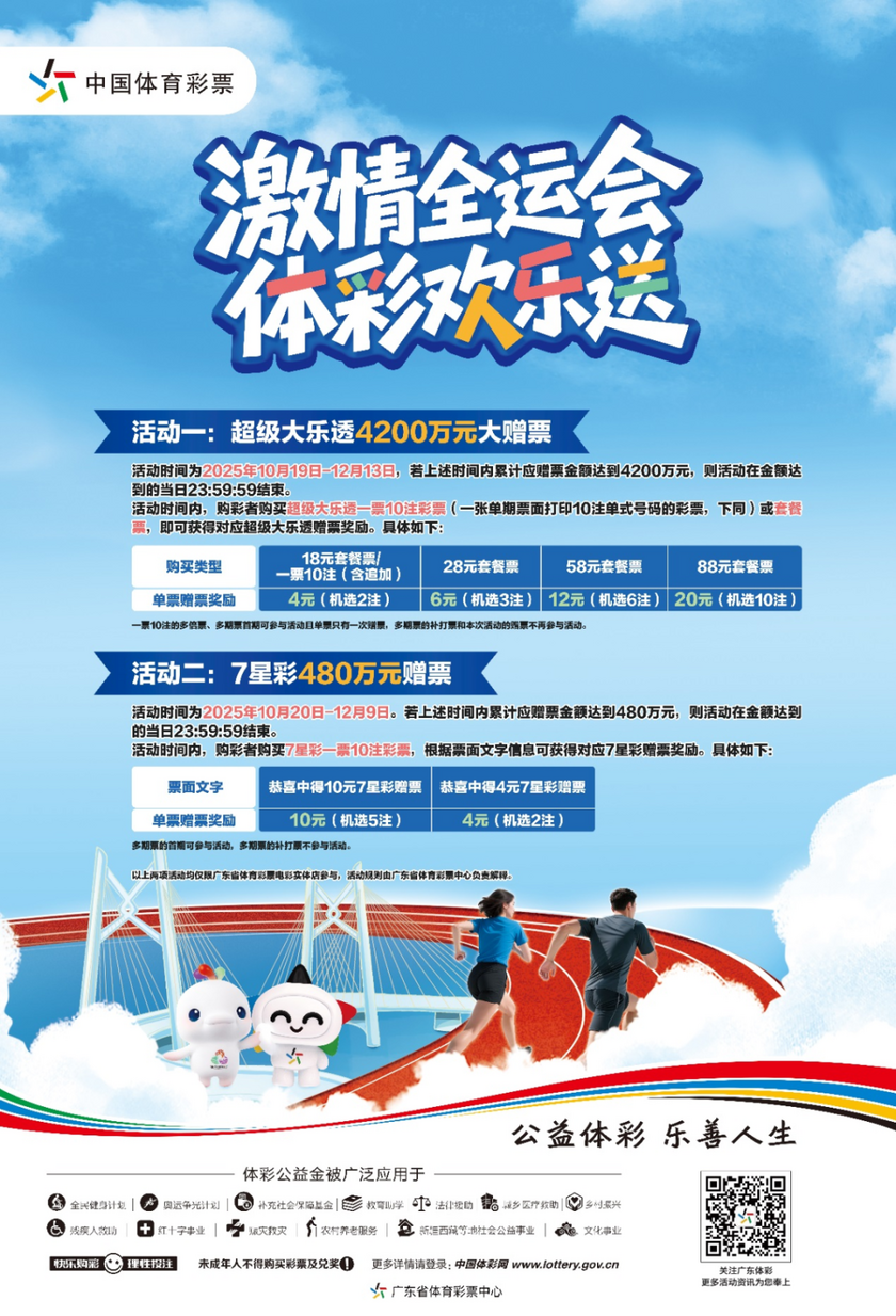 大乐透和7星彩赠票活动