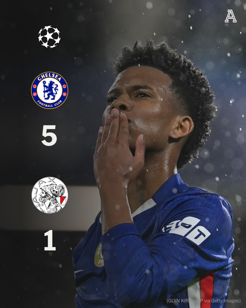 阿贾克斯1-5惨败给切尔西