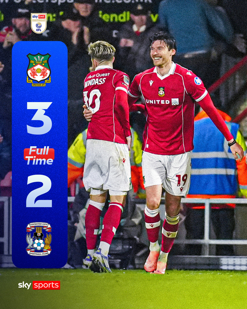 考文垂2-3雷克瑟姆