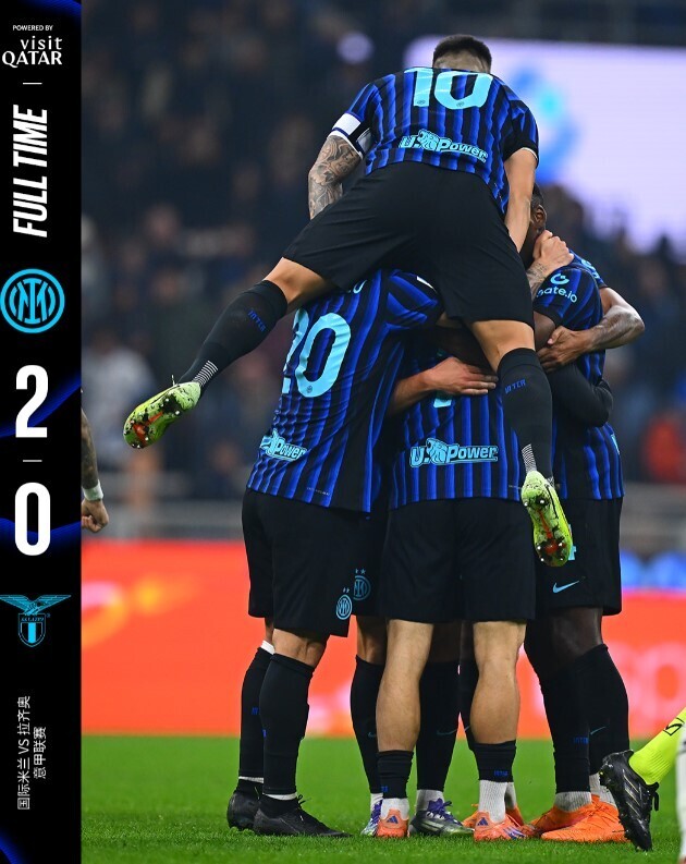 国际米兰2-0拉齐奥