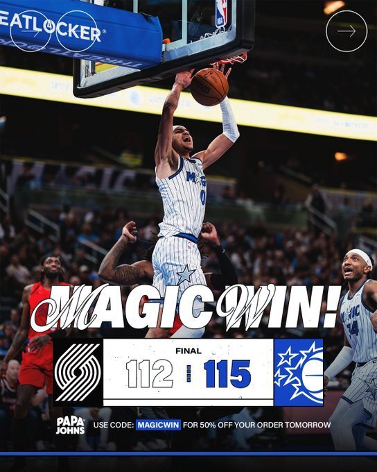 魔术115-112开拓者