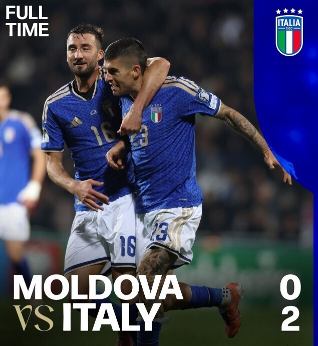 摩尔多瓦0-2意大利