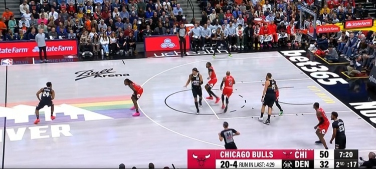 公牛一度领先18分