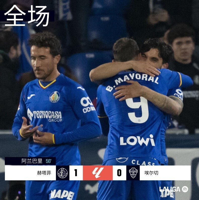 赫塔菲1-0埃尔切