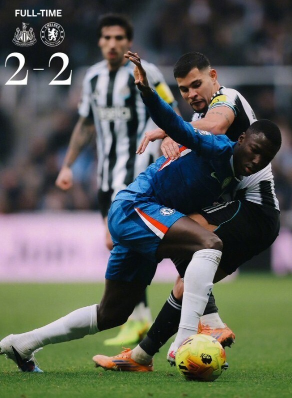 纽卡斯尔联2-2切尔西