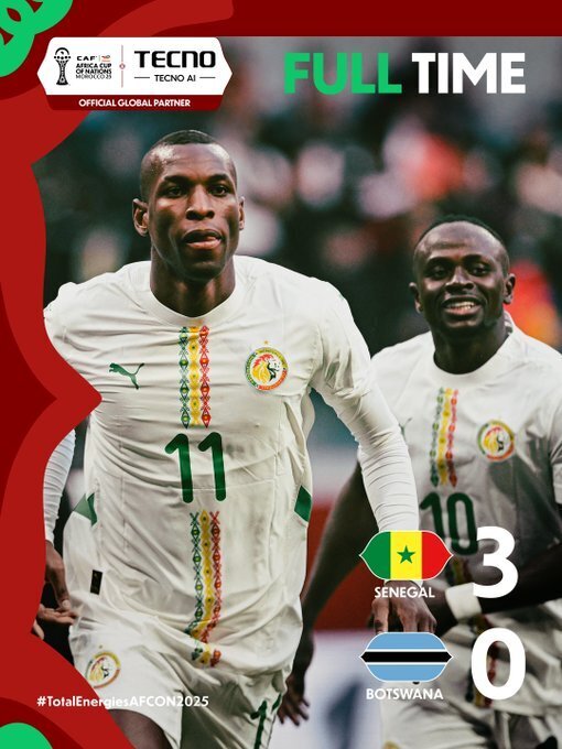 塞内加尔3-0博茨瓦纳